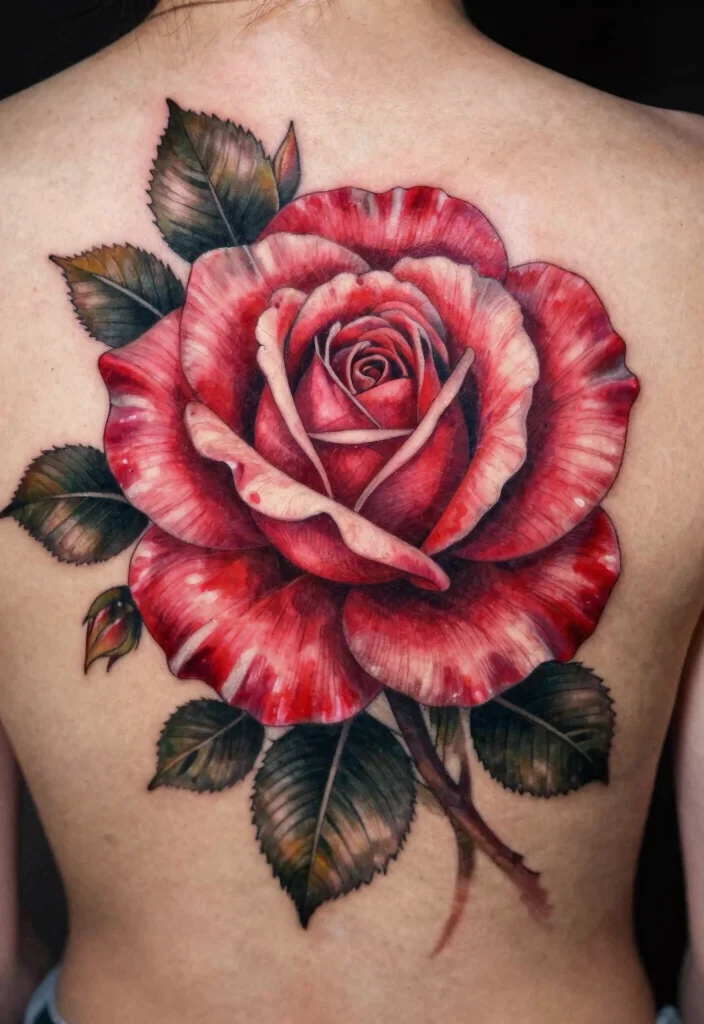 15 Flower Pen Tattoo Ideas With Creative Artistic Flair - 6. Bold Flower Statement Pieces 1