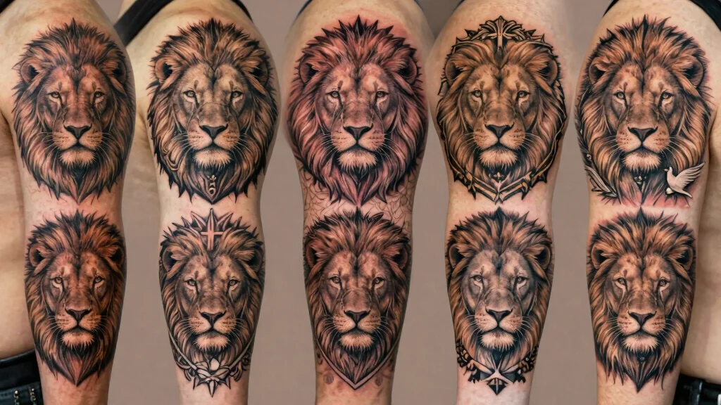 15 Jesus Lion Tattoo Ideas With Powerful Faith Symbolism