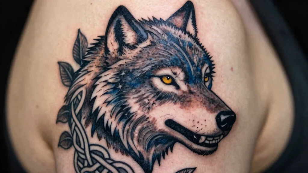 15 Traditional Wolf Head Tattoo Ideas With Wild Spirit