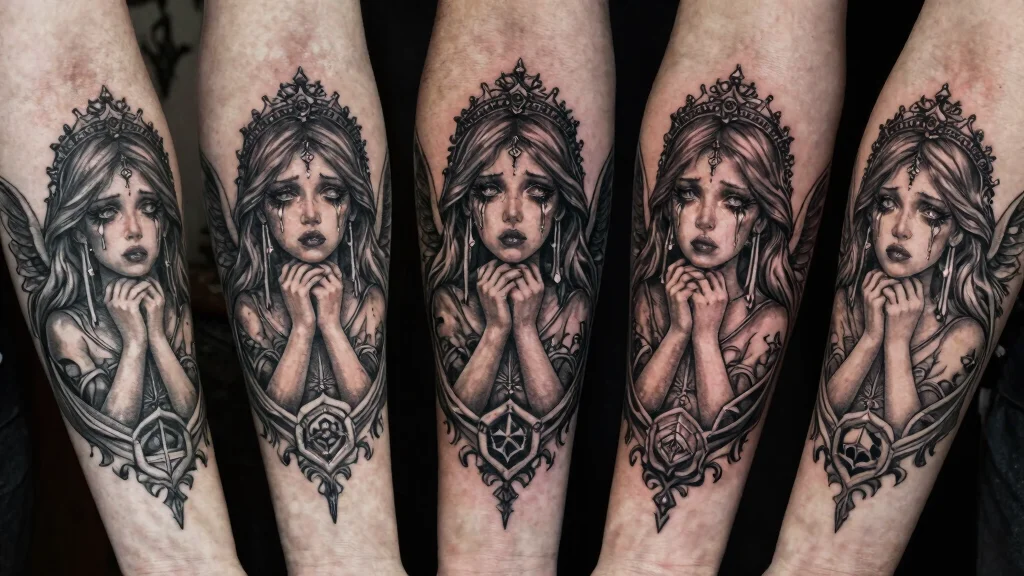 15 Weeping Angel Tattoo Ideas With Dark Gothic Vibes