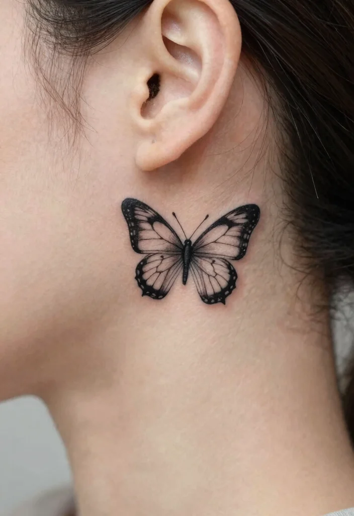 16 3 Butterfly Tattoo Designs Ideas With Graceful Motion - 10. Small Delicate Butterfly 1