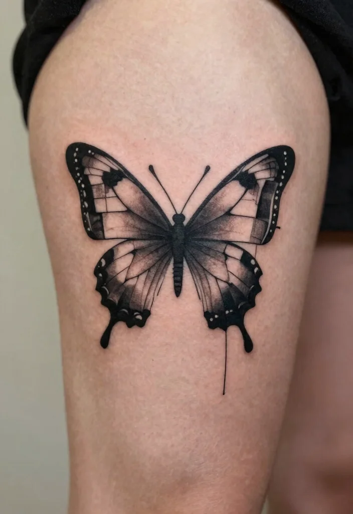 16 3 Butterfly Tattoo Designs Ideas With Graceful Motion - 4. Abstract Butterfly Shapes 1