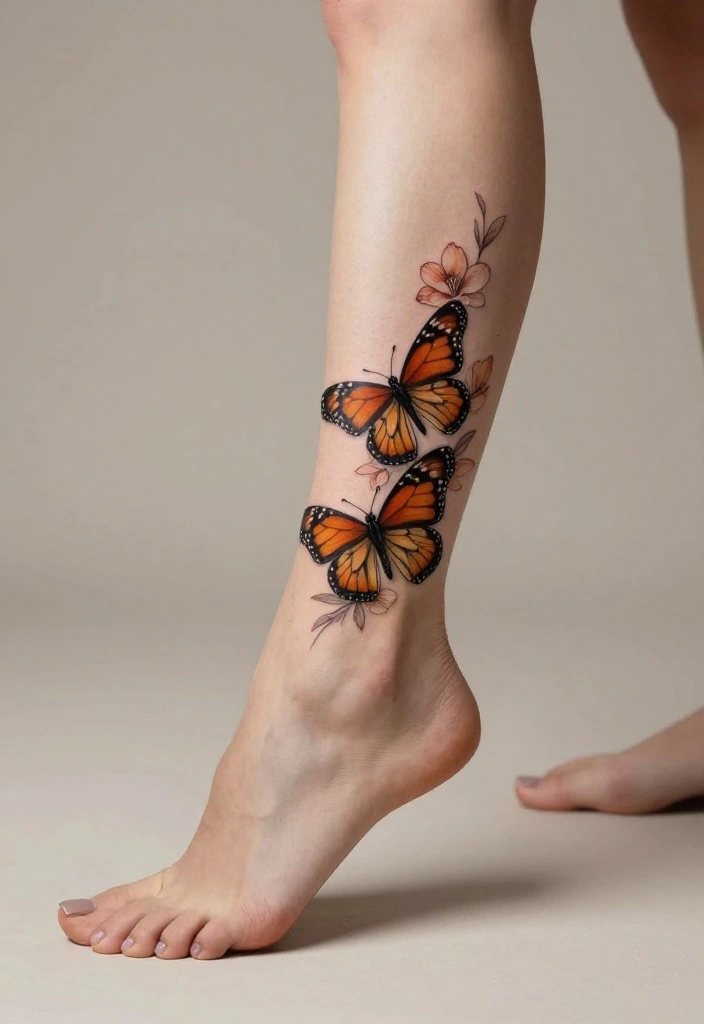 16 Neo Traditional Butterfly Tattoo Ideas With Bold Color - 7. Monarch with a Twist 1