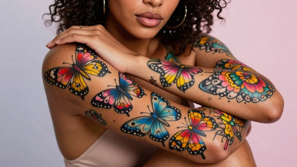 16 Neo Traditional Butterfly Tattoo Ideas With Bold Color