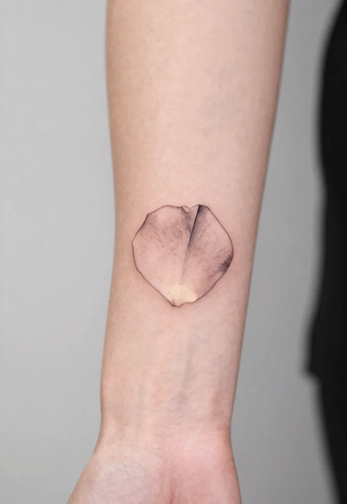16 Rose Thumb Tattoo Ideas With Tiny Bold Style - 13. Single Petal Rose 1