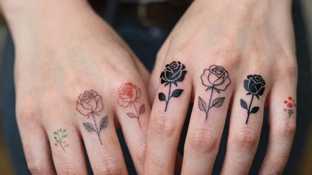 16 Rose Thumb Tattoo Ideas With Tiny Bold Style