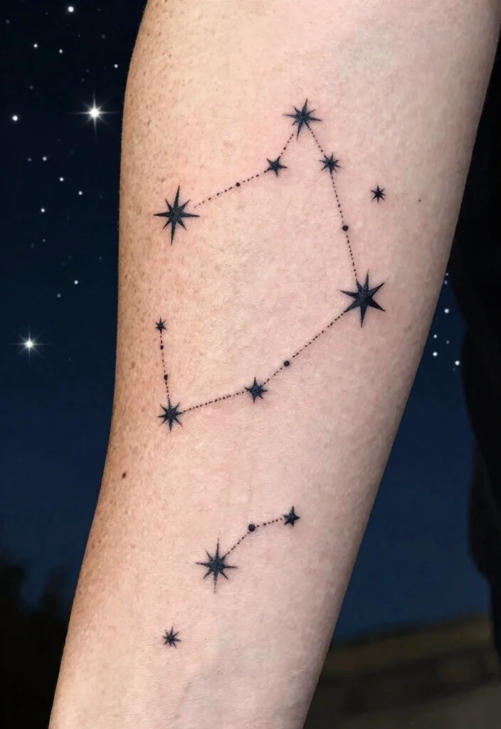 16 Star and Moon Tattoo Ideas With Celestial Charm - 2. Starry Night Ink 1