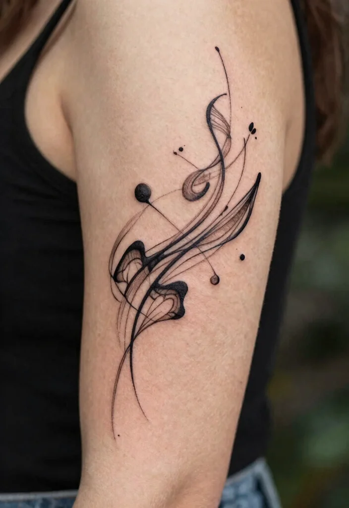 17 Henna Tattoo Arm Ideas With Intricate Patterns - 3. Abstract Line Art 1