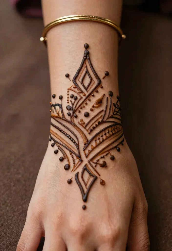 17 Henna Tattoo Arm Ideas With Intricate Patterns - 6. Subtle Tribal Patterns 1