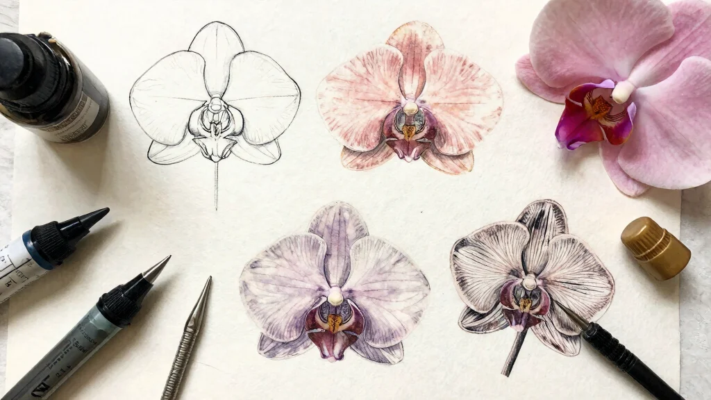 17 Orchid Flower Tattoo Ideas With Exotic Elegance