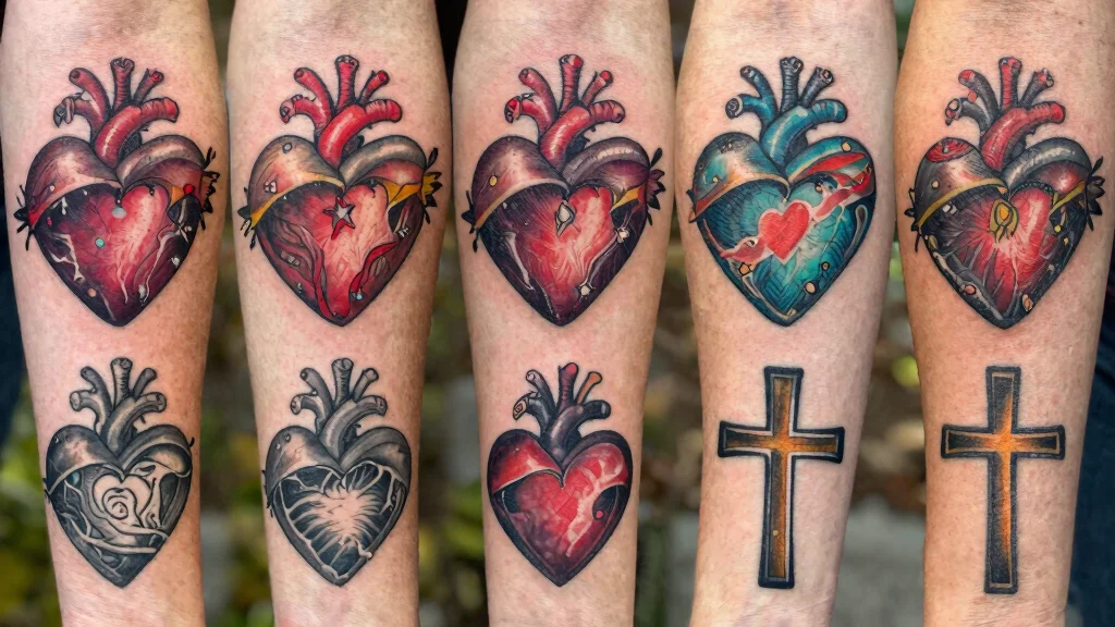 18 Heart and Cross Tattoo Ideas With Spiritual Symbolism